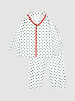 Пижама с воротником Mjölk Green Stars