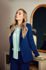 22183 Блузка женская (бирюзовый)