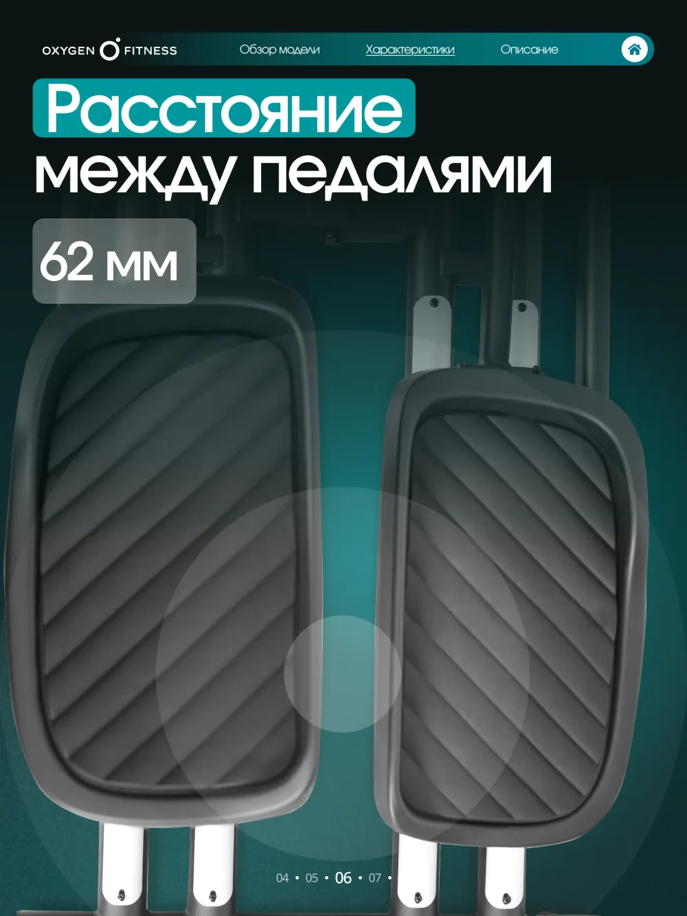 Эллиптический тренажер OXYGEN FITNESS MULBERRY домашний