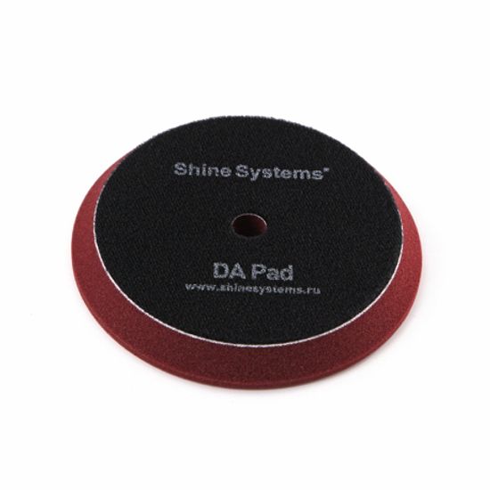 Shine Systems DA Foam Pad Maroon - полировальный круг полутвердый бордовый, 130 мм
