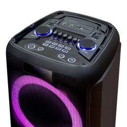 Колонки Ginzzu GM-202, Акустическая система Midi, RGB / BT / USB / SD / FM / ДУ
