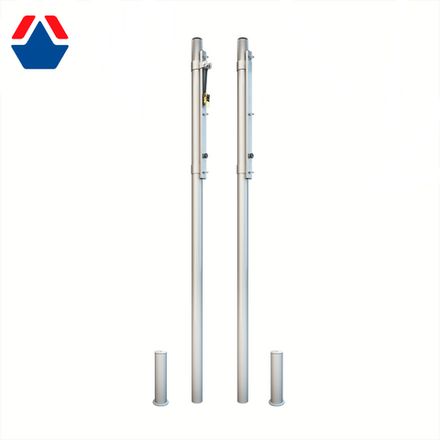 Стойки волейбольные со стаканами Круглые d76 с системой натяжения