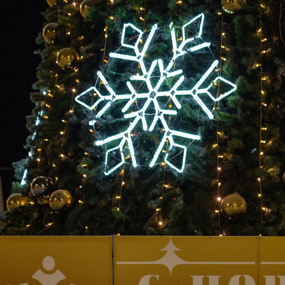 Уличная гирлянда "Снежинки"