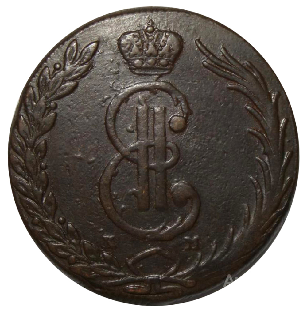 10 копеек 1769 года, Екатерина II. Сибирская монета. КМ. Медь. VF-XF