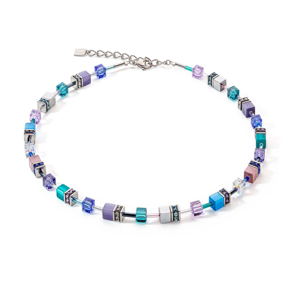 Колье Coeur de Lion Turquoise-Purple 2839/10-0608 цвет фиолетовый, голубой