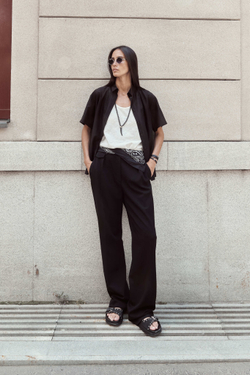 Рубашка из батиста с коротким рукавом
