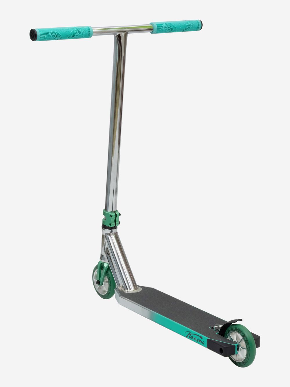 Трюковой самокат Комета Мираж серо-бирюзовый