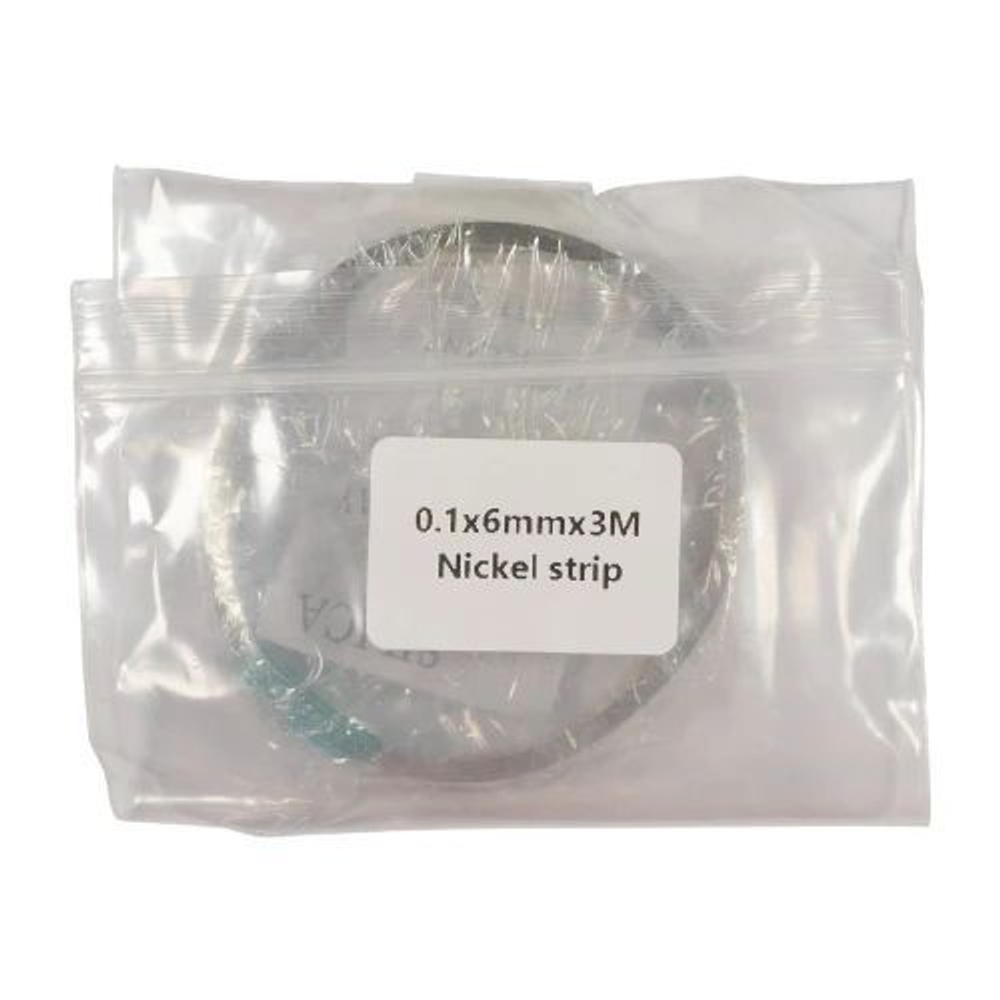 Никелированная лента для сварки и пайки аккумуляторов 0.10*6мм (3 метра)