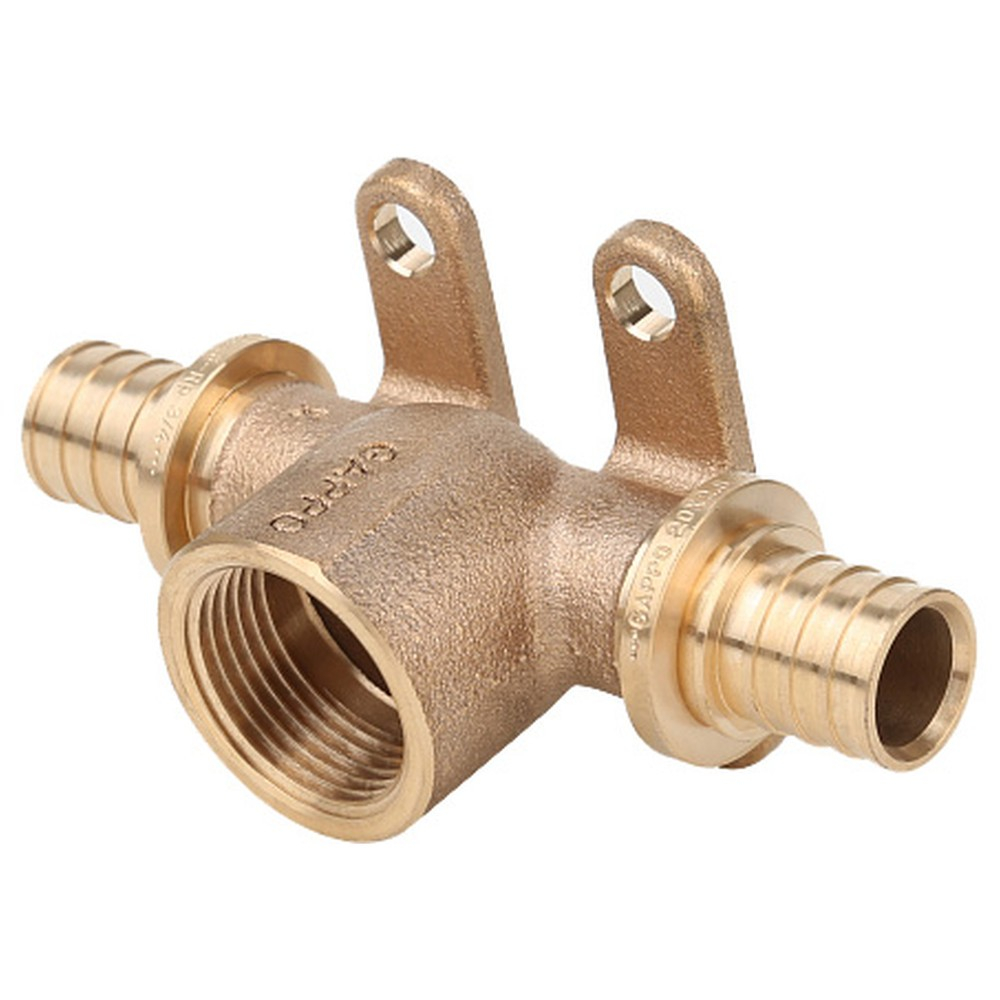 Тройник-переходник Gappo с врутренней резьбой бронзовый