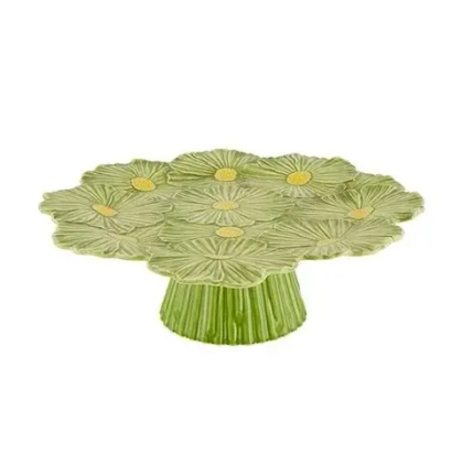 Тортница на ножке Maria Flor салатовая (37 см)