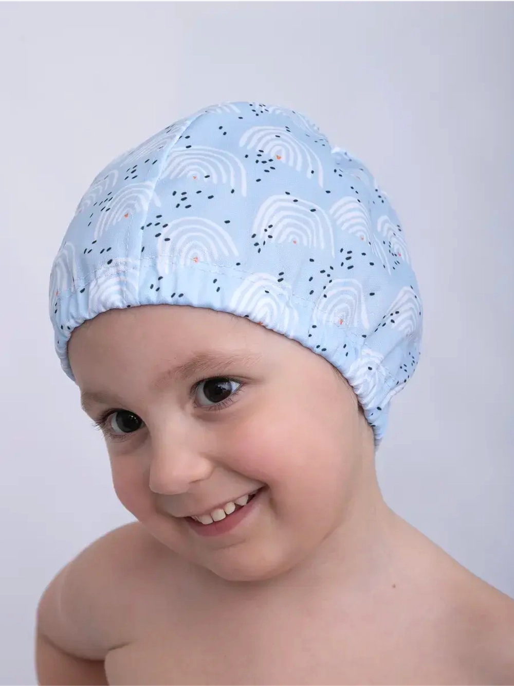 Шапочка для плавания детская непромокаемая для бассейна