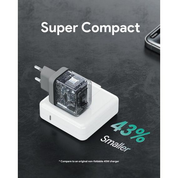 Cетевое зарядное устройство Aukey Comet 45W (AWC-PA-C2G) Gray