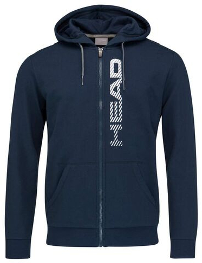 Мужская теннисная кофта Head Club Fynn Hoodie FZ M - dark blue