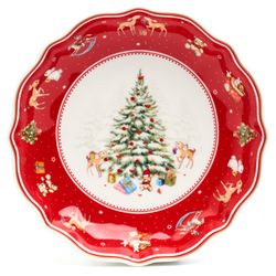 БЛЮДО LEFARD "С НОВЫМ ГОДОМ!" 16*3,5 СМ КРАСНОЕ (КОР=24ШТ.)