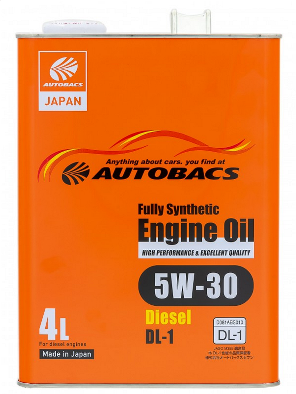 AUTOBACS (J) ENGINE OIL FS 5W30 DL-1 4л.