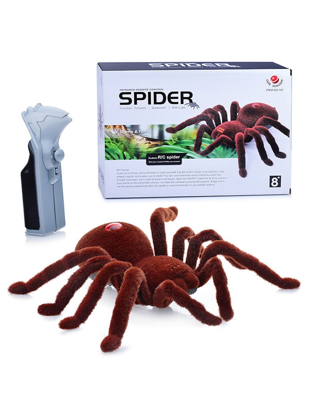 Игрушка радиоуправляемая Паук коричневый  (787)