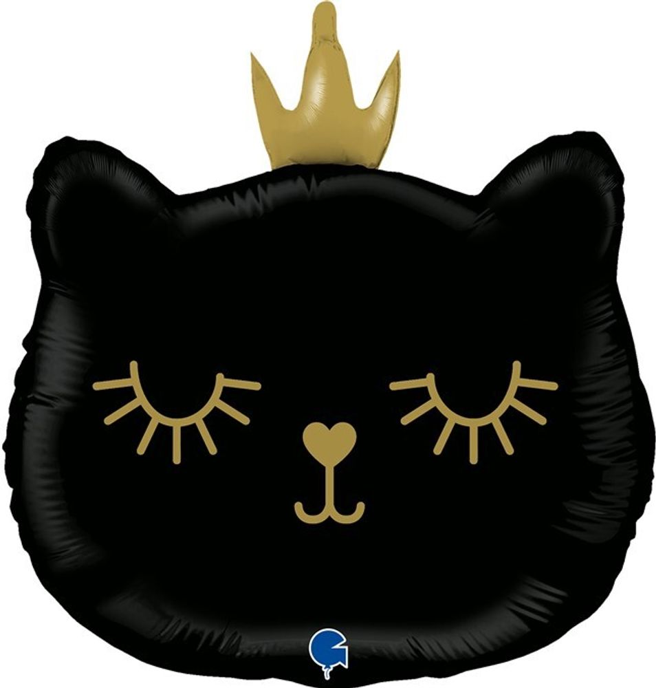 Фигура котенок принцесса черная 21&quot; Gr
