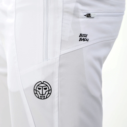Мужские теннисные штаны BIDI BADU Flinn Tech Training Pants Men - White, Black