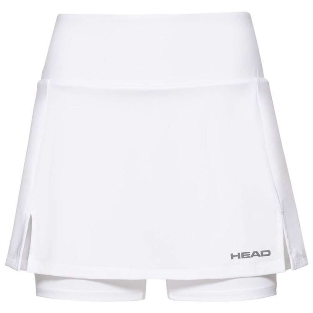 Теннисная юбка Head Club Basic Skort Long W - белый