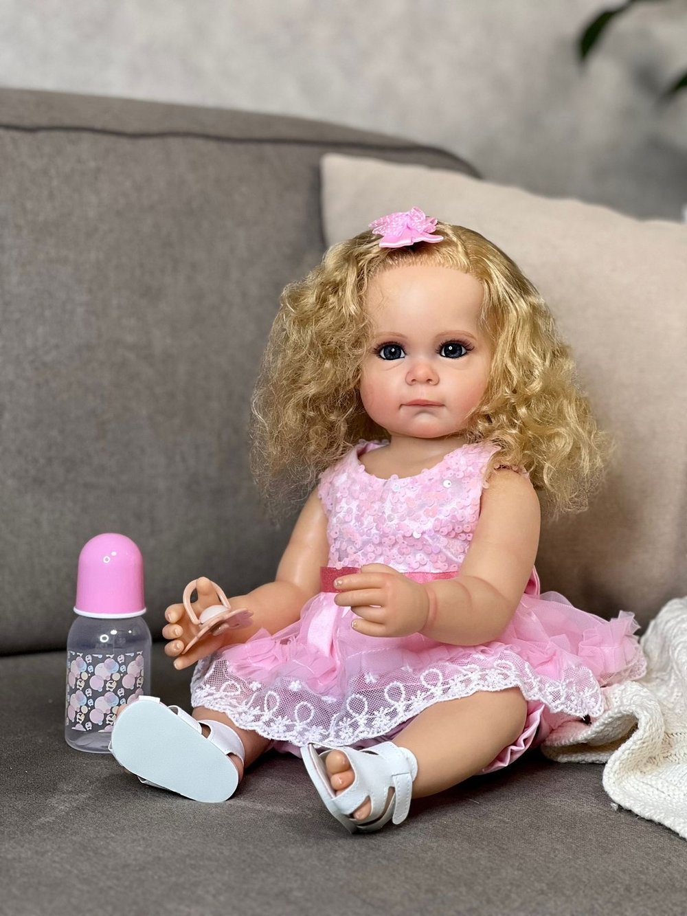 Кукла Реборн виниловая 55см в пакете (FA-029)