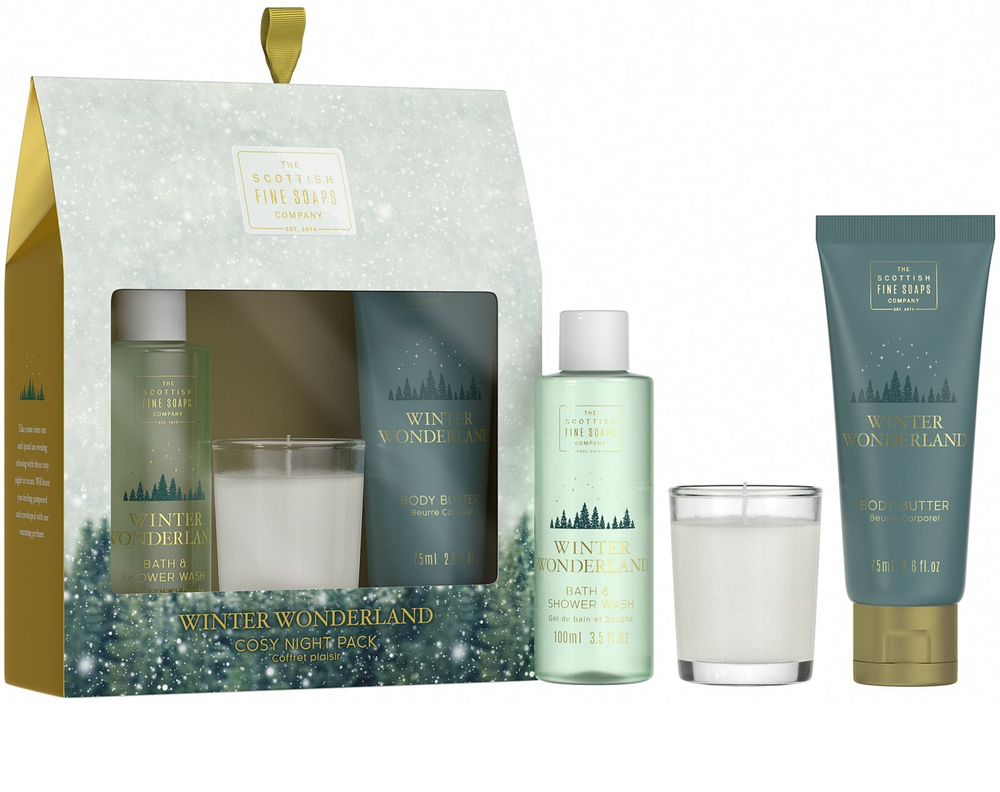 Scottish Fine Soaps Winter Wonderland Cosy Night Pack - Подарочный набор с корицей, сухофруктами и ванилью /   / GTIN 5016365042574