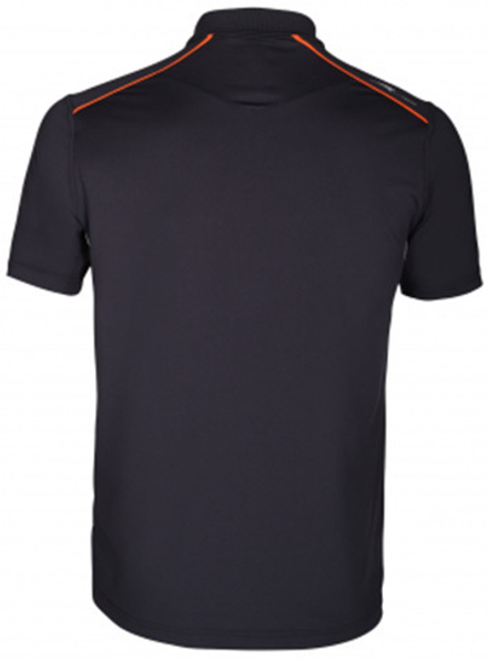 Детская теннисная футболка Prince Half Zip Dart Panel - flame