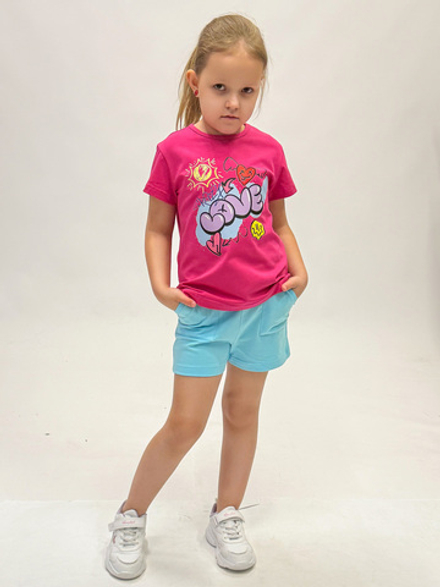 футболка для девочки 1-6 лет