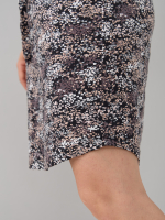 Платье Пв-137/черный-бежабстракция