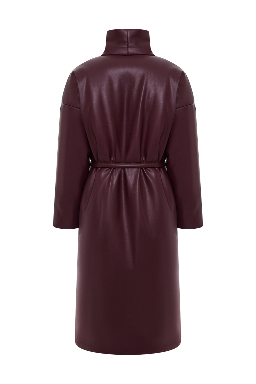 Пальто из экокожи