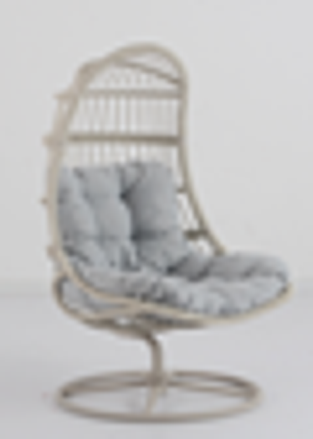 "Севилья" кресло-кокон из искусственного ротанга, цвет светло-серый