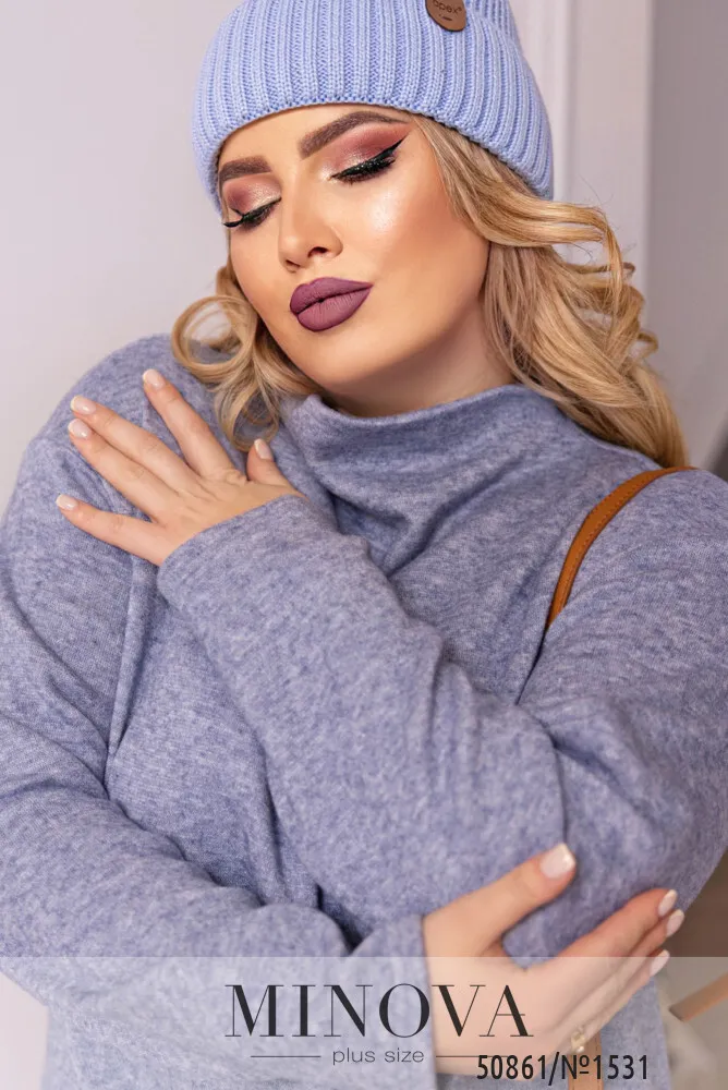 Платье 1531-джинс Minova