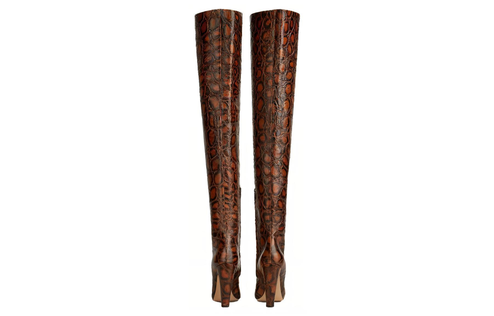 Bottega Veneta Canalazzo Over the knee Boots 10cm Women"s Brown