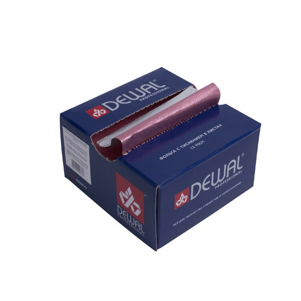 Dewal Фольга парикмахерская с тиснением 02-13 pink