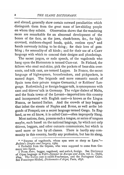 The slang dictionary. etymological, historical and anecdotal | John Camden Hotten