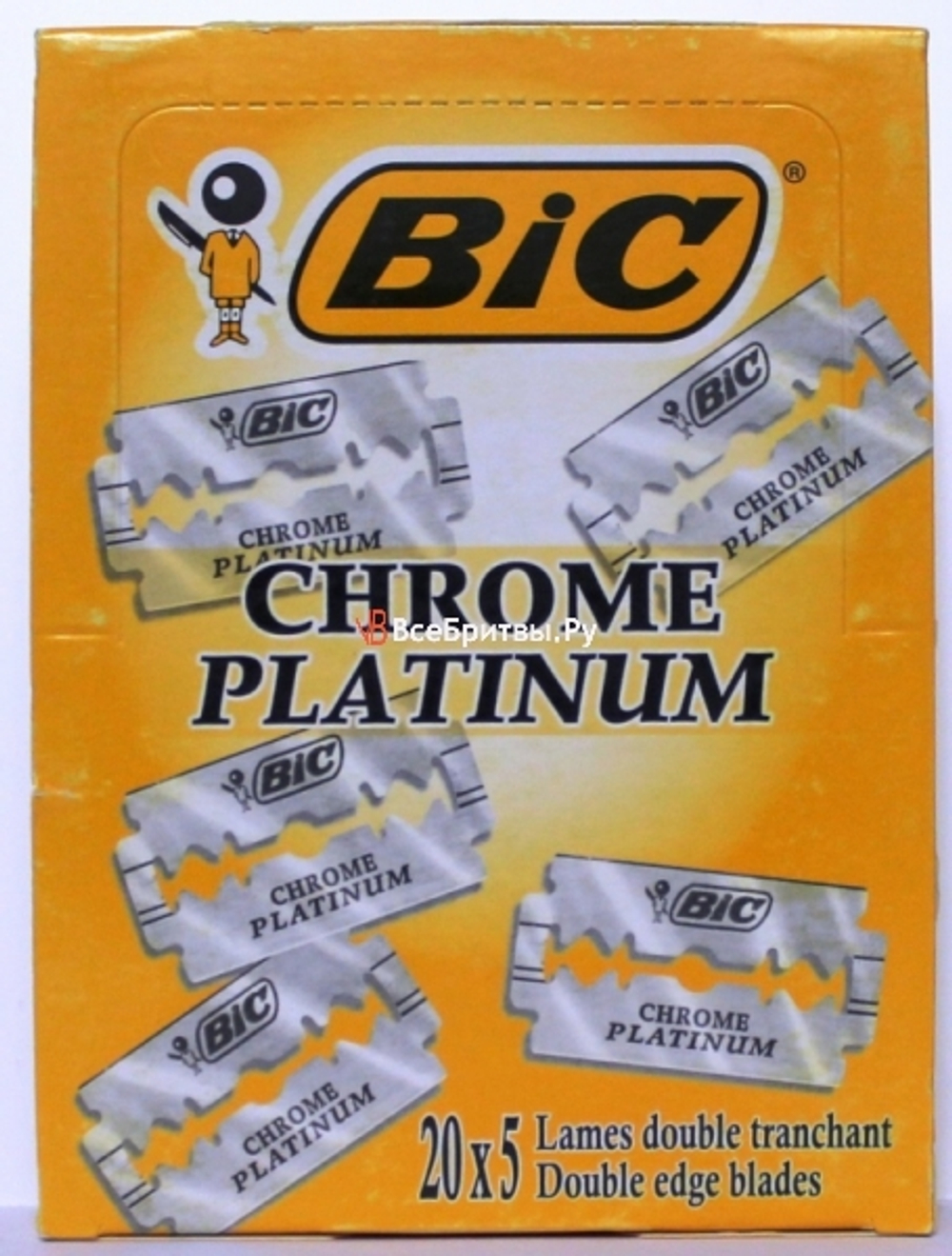 Bic лезвия Bic Chrome Platinum в блоках 20х5 шт