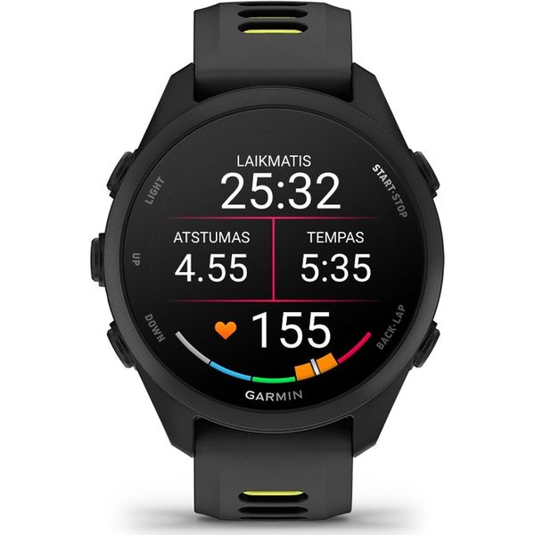 Умные часы Garmin Forerunner 170, Черный | Black/Amp Yellow (010-03920-00 | 010-03920-50)