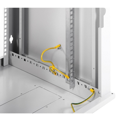 ЦМО Шкаф телекоммуникационный настенный разборный 9U (600х520) дверь стекло (ШРН-Э-9.500) (1 коробка)