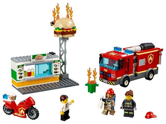 Lego konstruktor City Burger Bar Fire Rescue