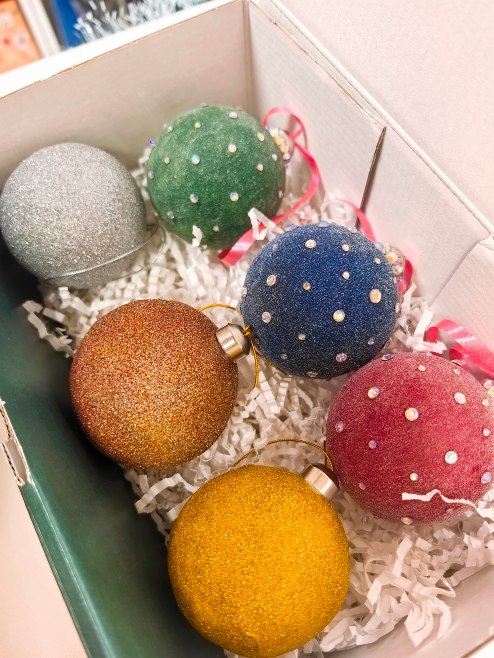 Ёлочные игрушки "ШАРЛОТТА" 6шт