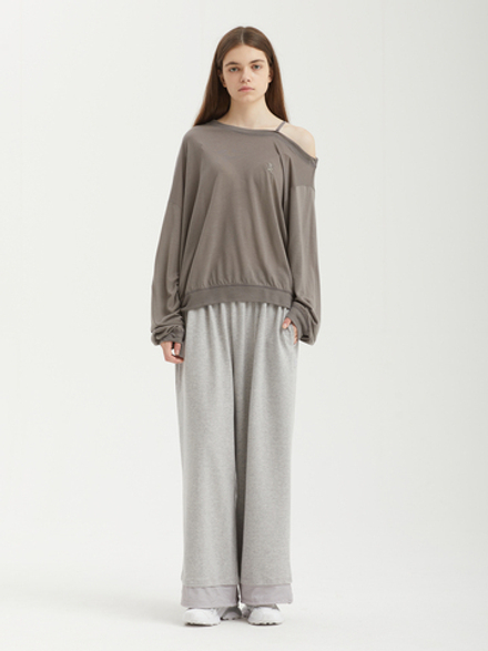 Женская Толстовка One-shoulder Oversized