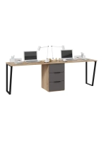 Стол письменный Графит 240х58,2х75,1 см