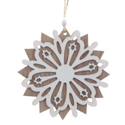 GAEM Украшение новогоднее "Снежинка", L10 W0,5 H10,5 см, 3в.