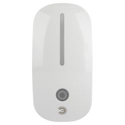 Ночник - светильник светодиодный ЭРА NN-620-LS-W в розетку с датчиком освещенности белый | Ночники