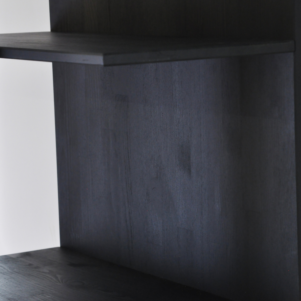 Стеллаж деревянный 6 полок Мадейра из массива сосны, серый