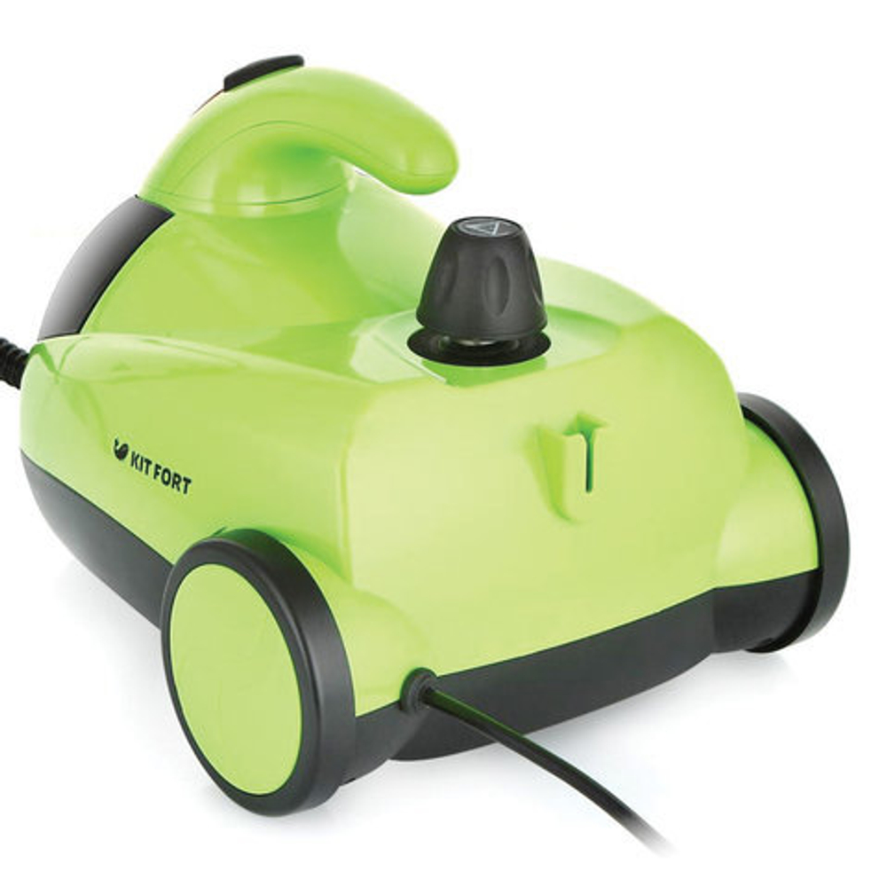 Пароочиститель KITFORT KT-908, 1500 Вт, 4 бара, объем 1,5 л, зеленый