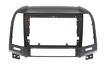 Комплект рамки с разъёмами 9" Hyundai Santa Fe 2006-2012 black - Car-Smart 7113B