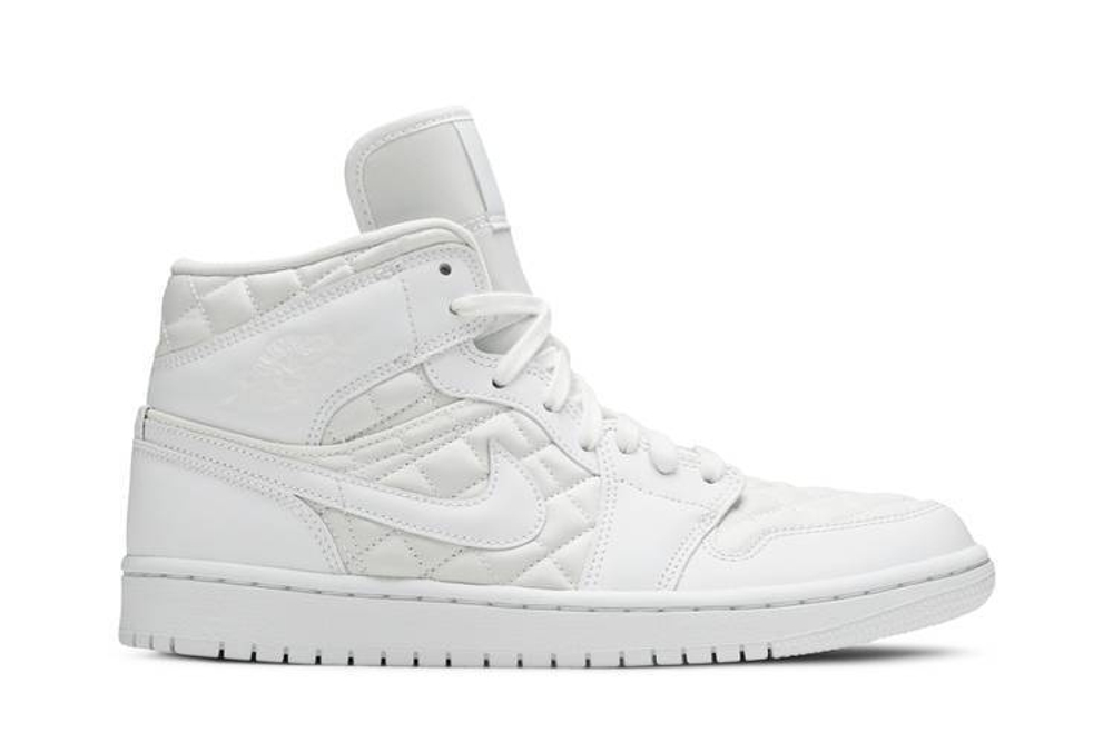 Кроссовки Jordan Air Jordan 1 Mid "Quilted White" (Женская размерная сетка)