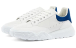 Alexander McQueen Alexander McQueen Court Trainer Wide Comfortable Fashion Sneakers Men's White Blue