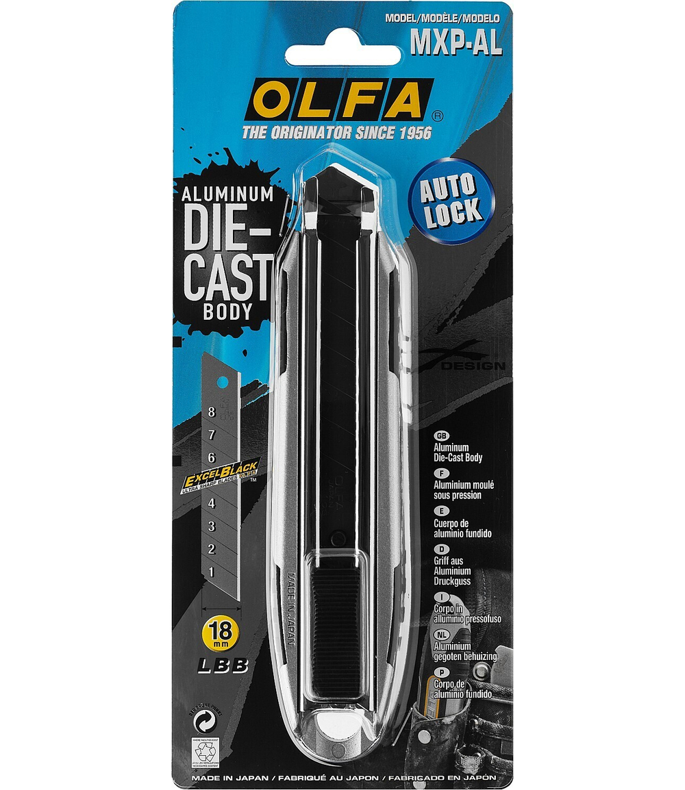 OLFA X-design, 18 мм, нож (OL-MXP-AL)