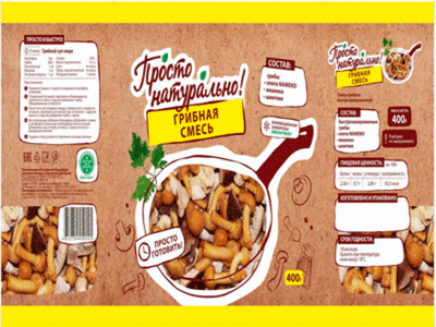 Смесь "Грибная" замороженная (фасовка)